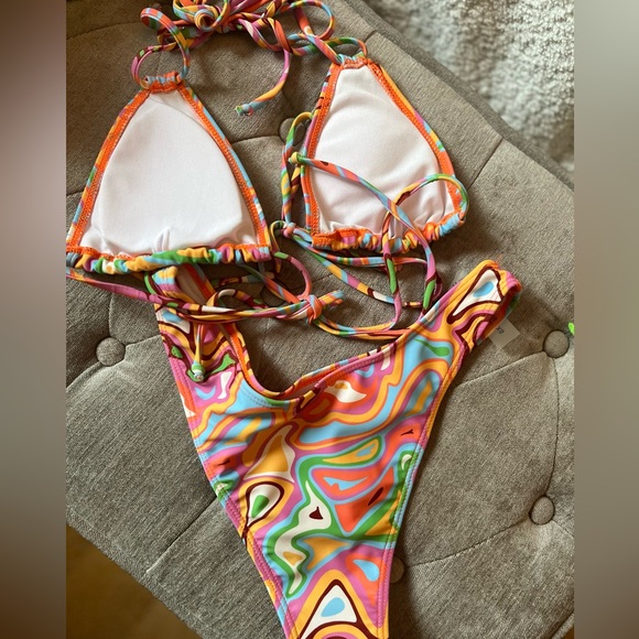 4 Piece Bathing Suit, multicoloured, size XS - Picture 3 of 5